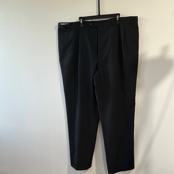 Ralph Lauren Black Dress Pants Straight-Leg Wool Blend‎ - Picture 1 of 6